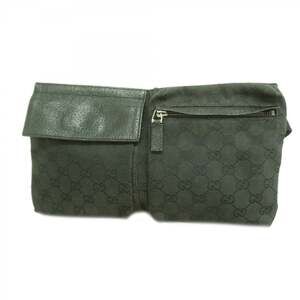 Gucci GG Canvas Waist Bag 28566 Black Women's P2391576